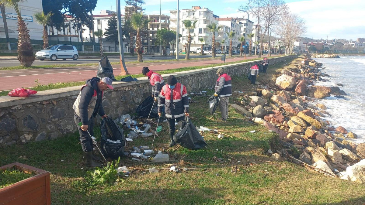 ORDU SAHİLİ TEMİZLENİYOR