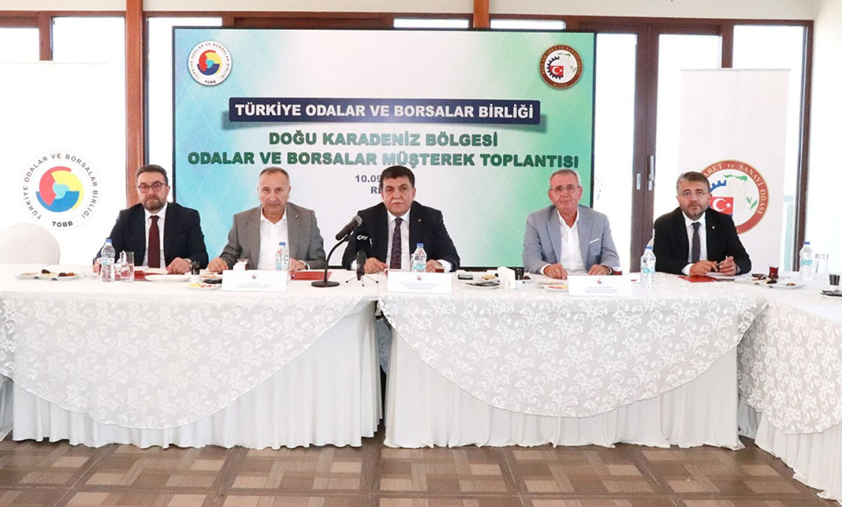 TOBB Doğu Karadeniz OdaBorsa Bölge Toplantısı Rize’de yapıldı